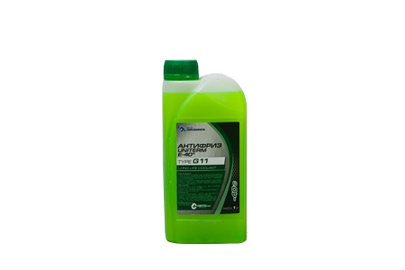 Зеленый антифриз UNITERM E-concentrat G-11 в канистре 1 кг